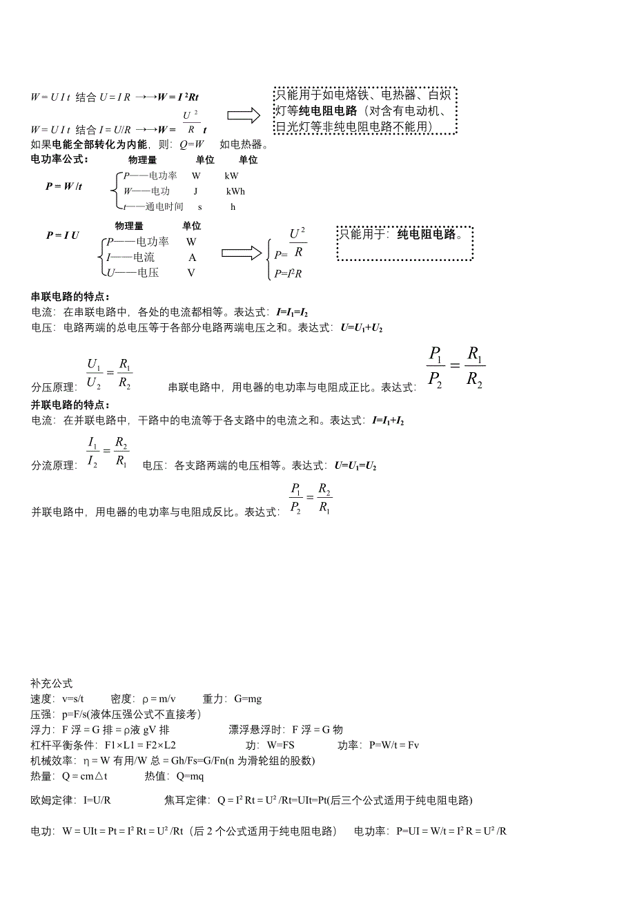 中考物理知识点总结_第4页