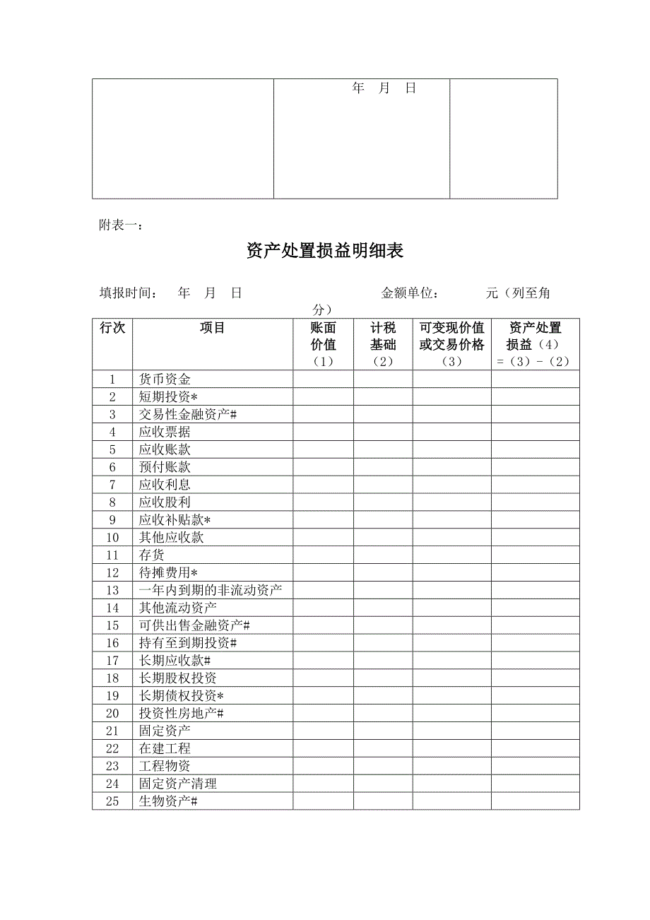 中华人民共和国企业清算所得税申报表Word_第2页