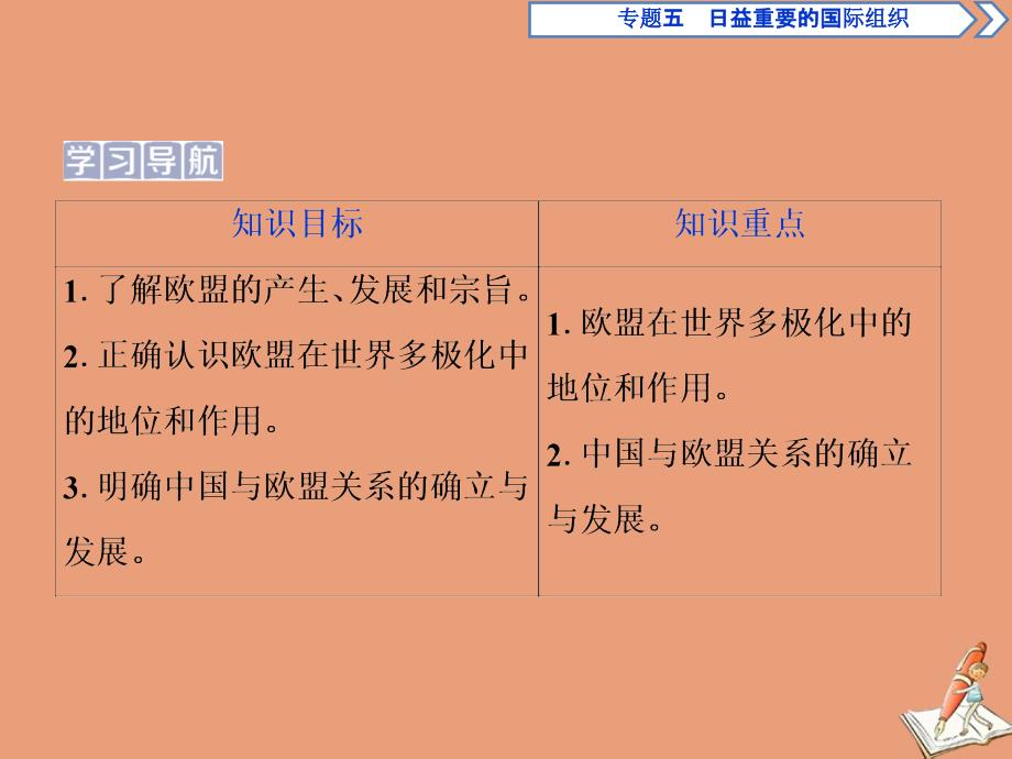 2019-2020学年高中政治 专题五 日益重要的国际组织 第5框 欧盟：区域一体化组织的典型课件 新人教版选修3_第2页