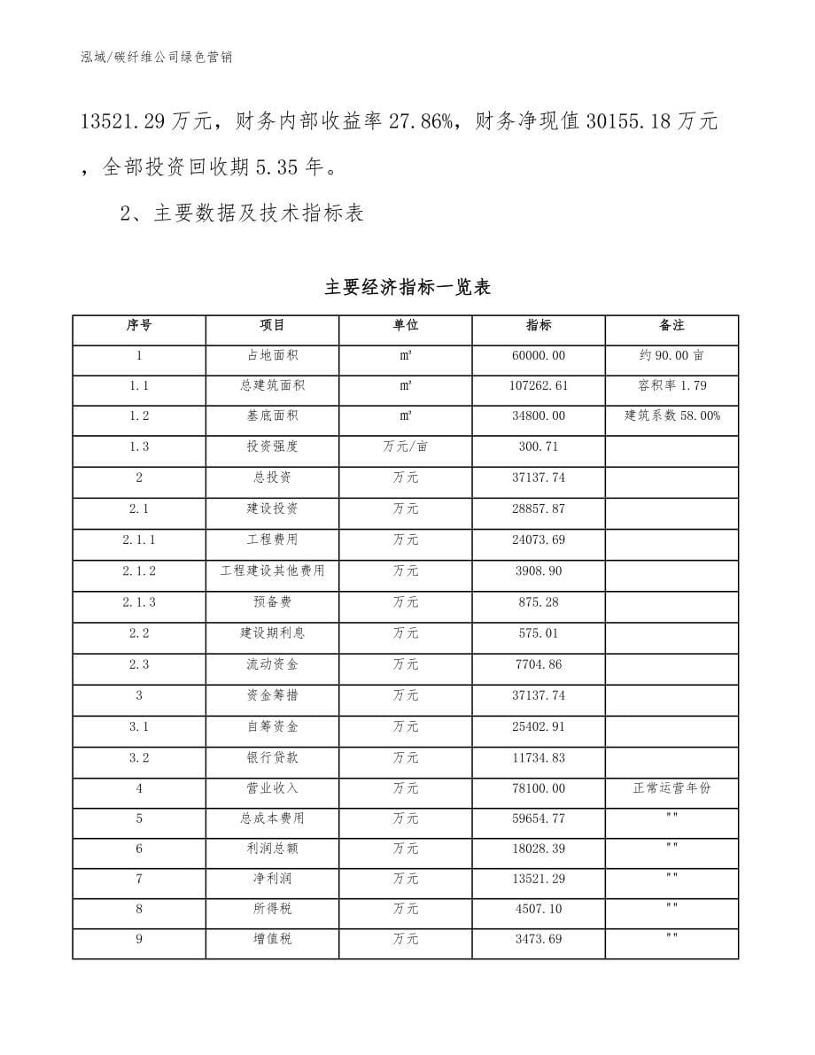 碳纤维公司绿色营销方案（参考）_第5页