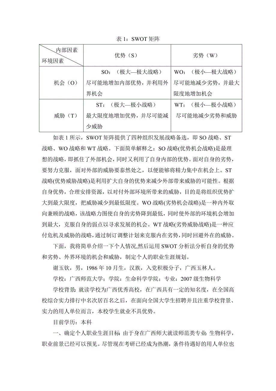 基于SWOT分析法的个人职业生涯规划.doc_第2页