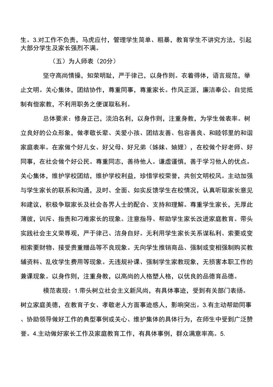 师德考核评估方案_第5页