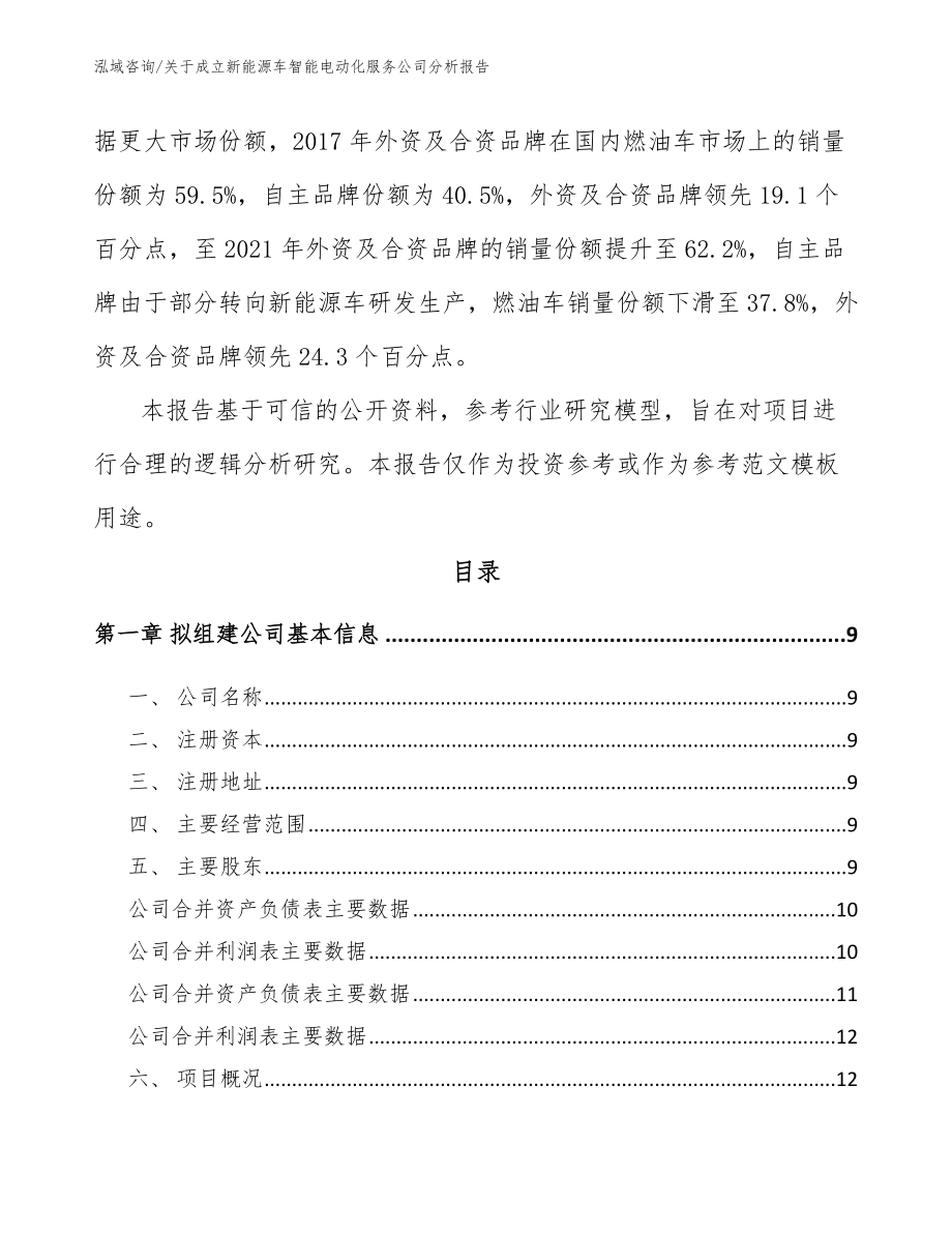 关于成立新能源车智能电动化服务公司分析报告范文_第3页