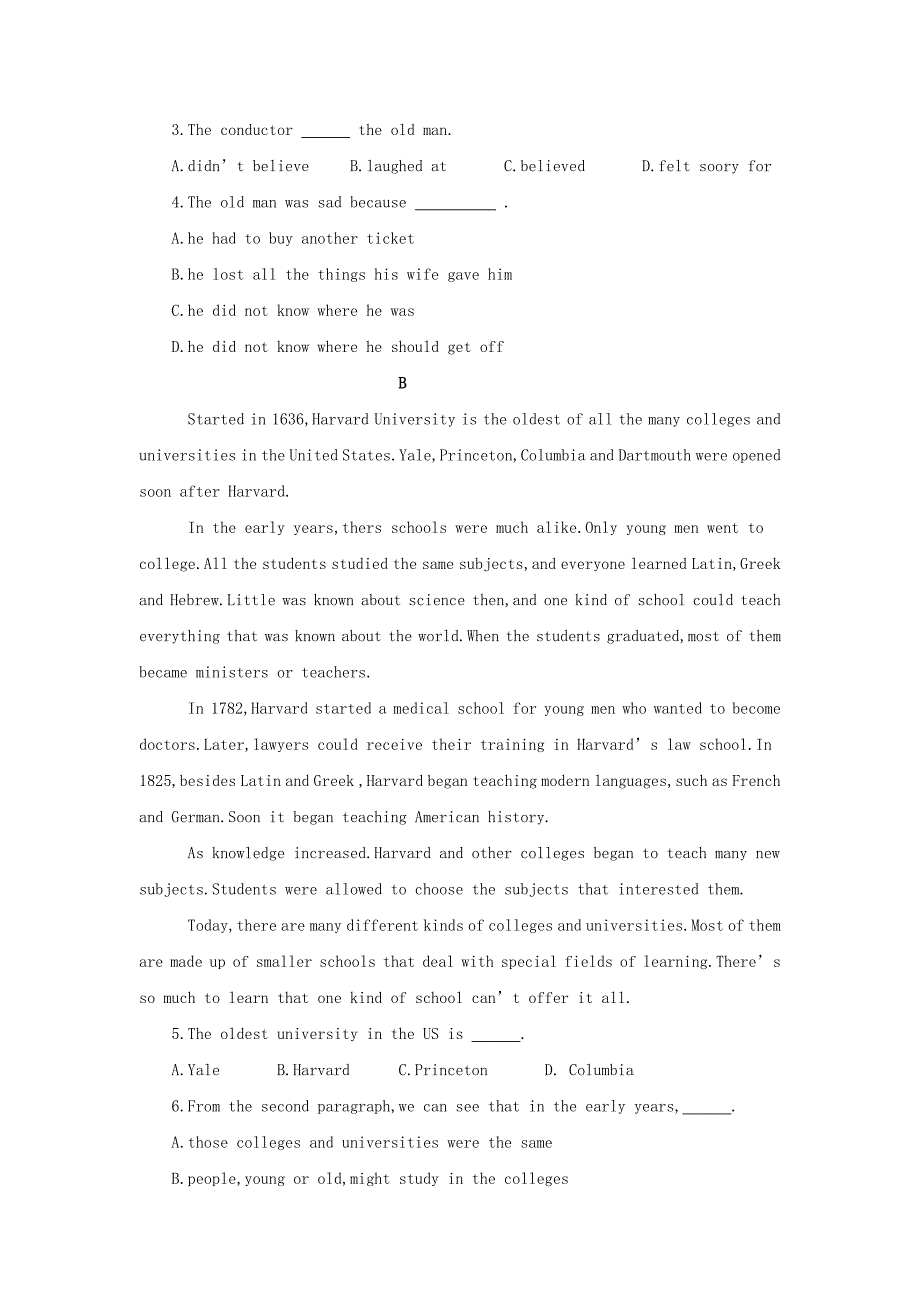 甘肃省武威第五中学2022-2022学年高一英语下学期第一次月考试题.doc_第2页