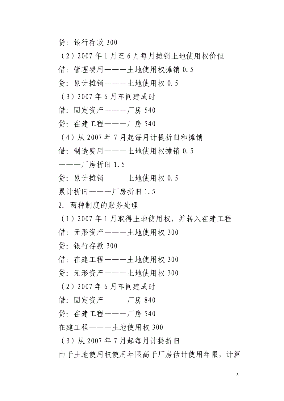 房地产核算的准则制度差异及相关帐务处理_第3页