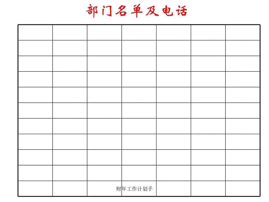 财年工作计划手课件_第5页