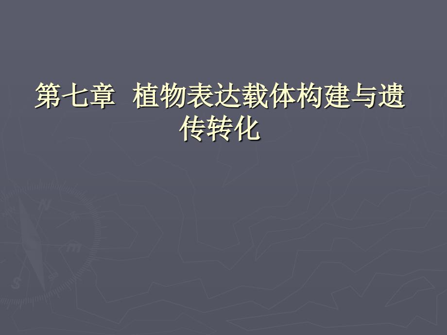 植物表达载体构建与遗传分析_第1页