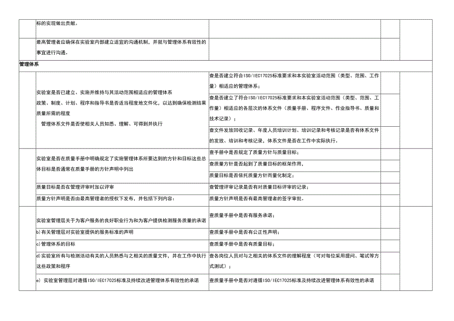 CNAS内审检查记录表(DOC 25页)_第3页