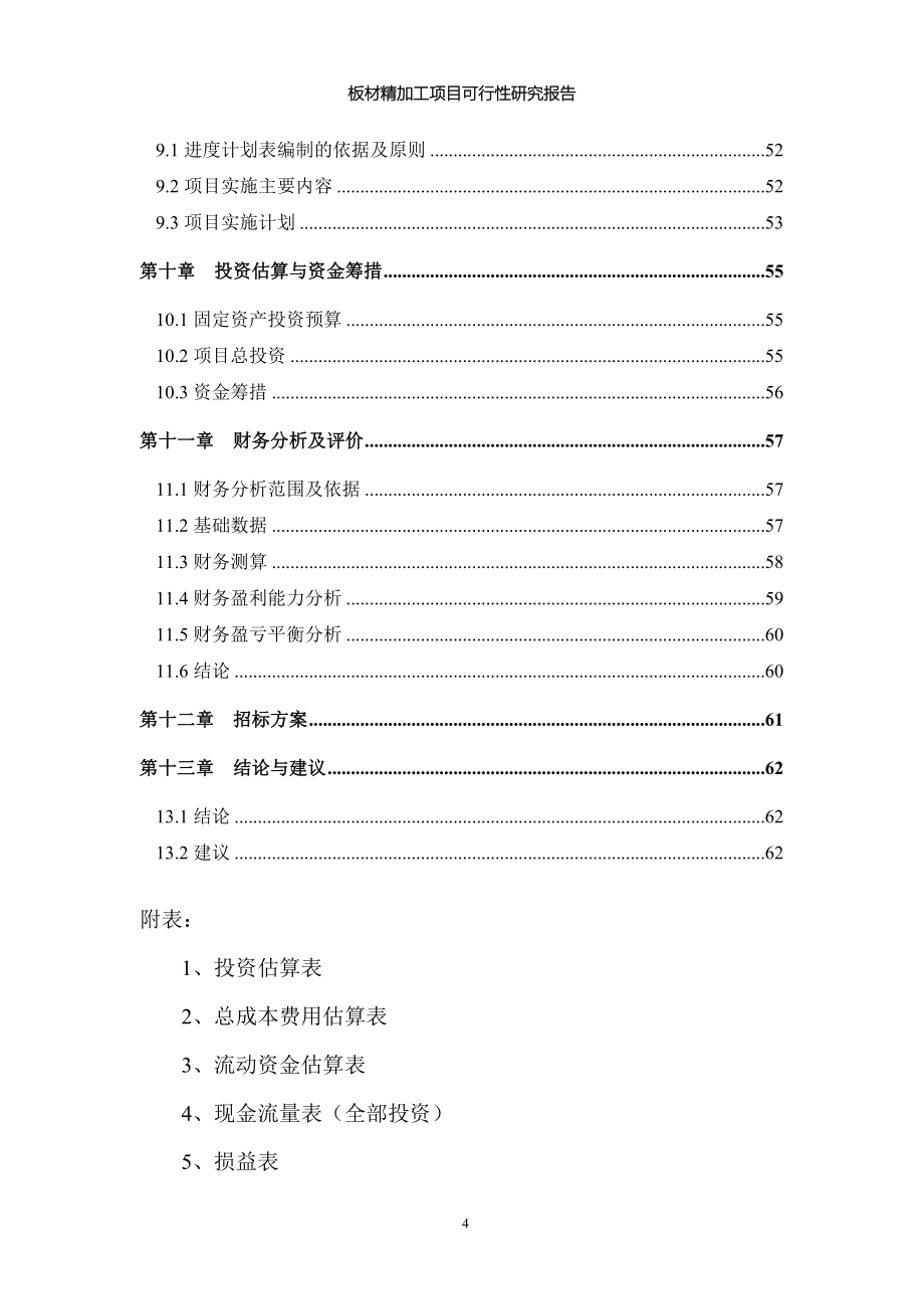 板材精加工项目可行性研究报告_第4页