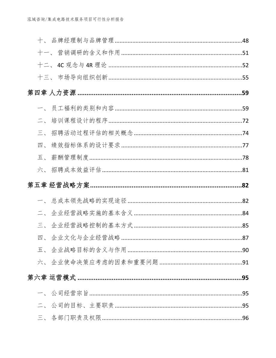 集成电路技术服务项目可行性分析报告（模板）_第5页