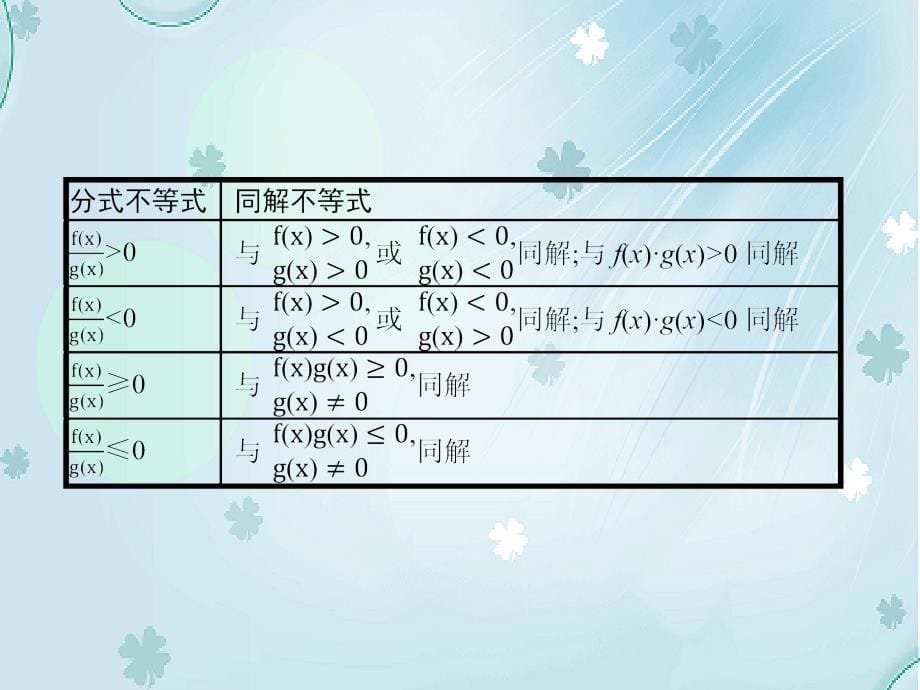 北师大版数学必修5教学课件：第三章　不等式 3.2.2_第5页