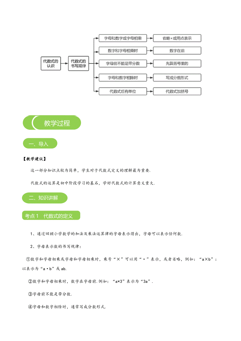 【BSD版秋季课程初一数学】第9讲：代数式的认识_教案.docx_第3页