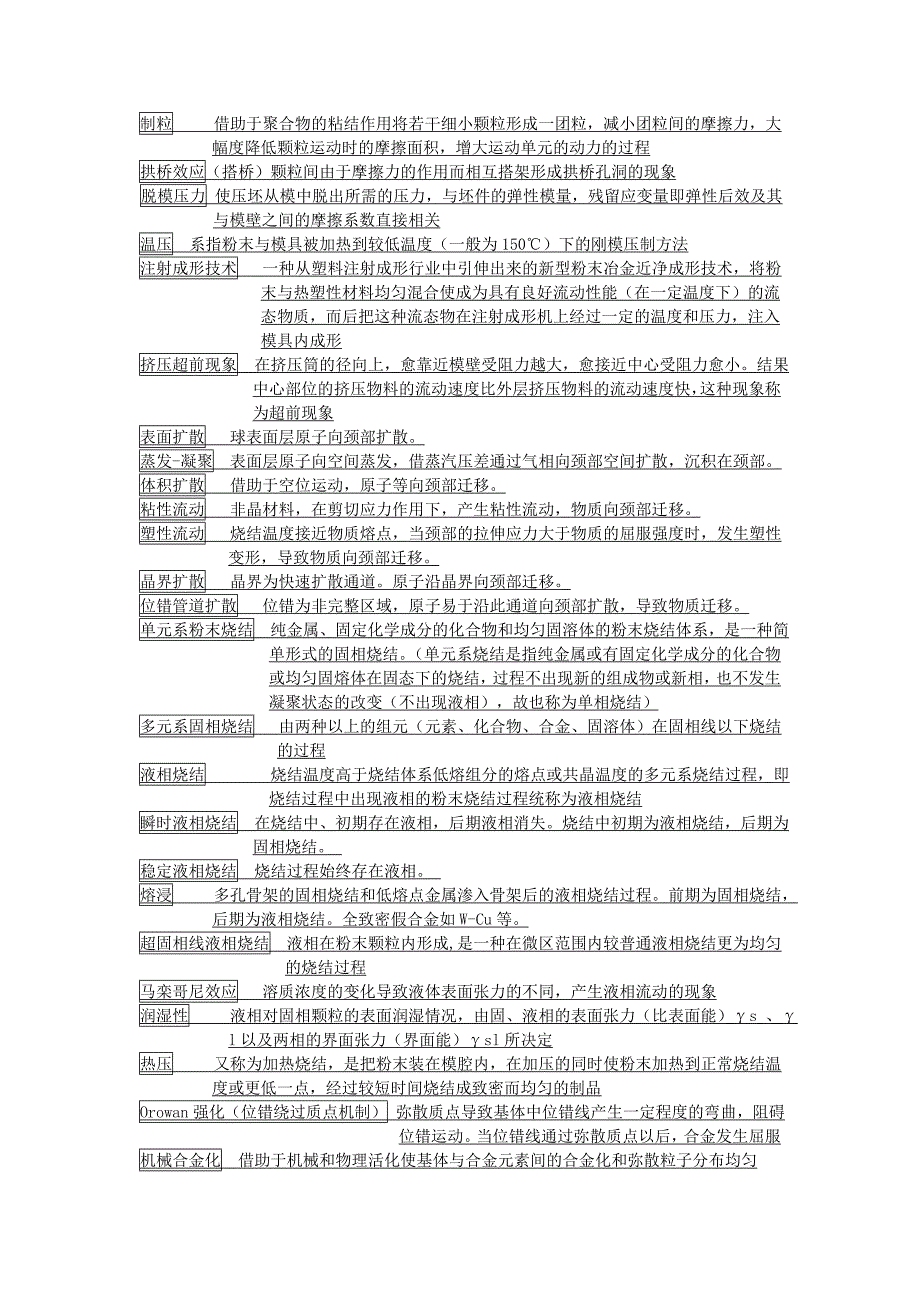 粉末冶金原理考研试题目库_第3页