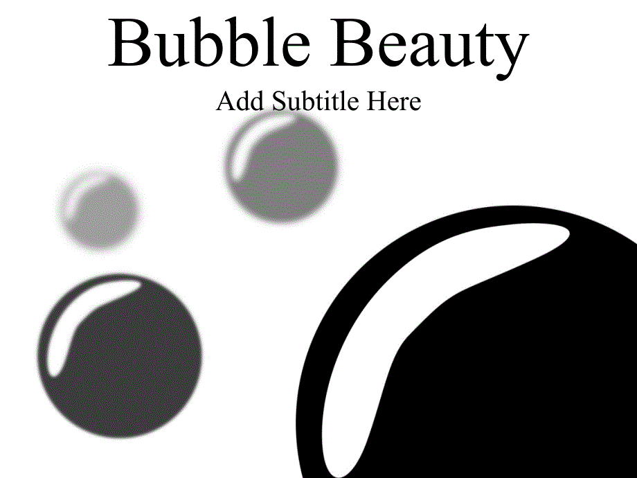 抽象精品ppt模板bubblebeauty025_第1页