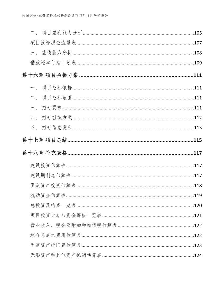 东营工程机械检测设备项目可行性研究报告_第5页