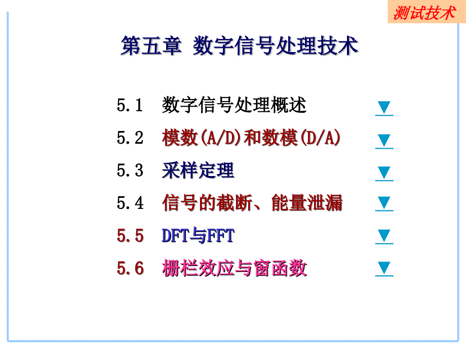 第五章 数字信号处理技术4学时_第1页