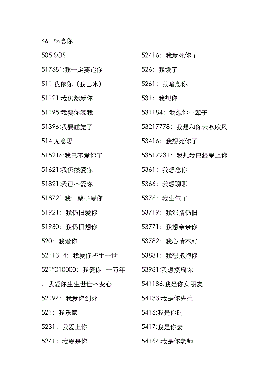 数字代表的爱情含义_第3页