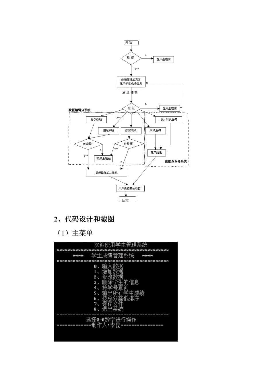 学生综合信息管理系统课程设计_第5页