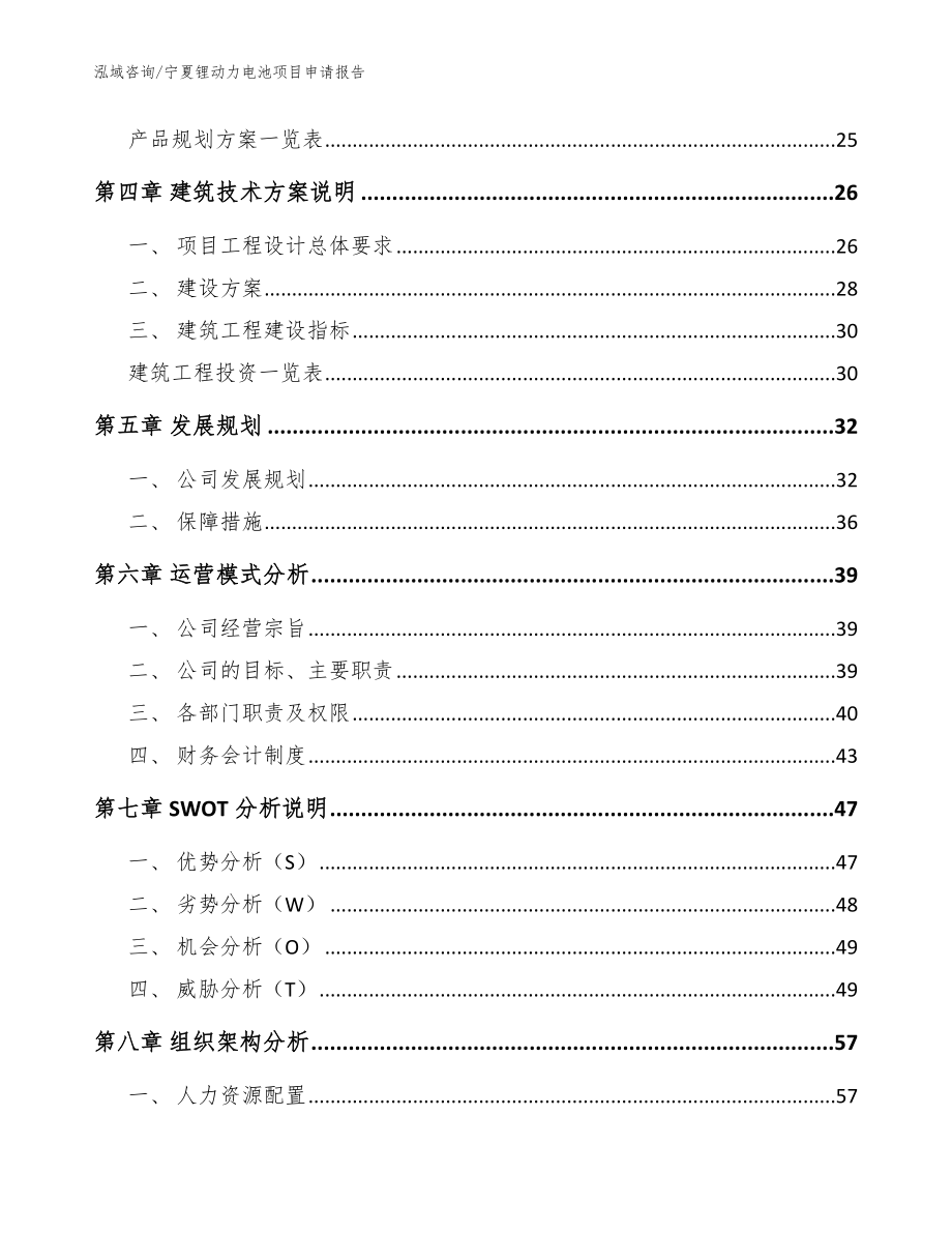 宁夏锂动力电池项目申请报告【模板范文】_第2页