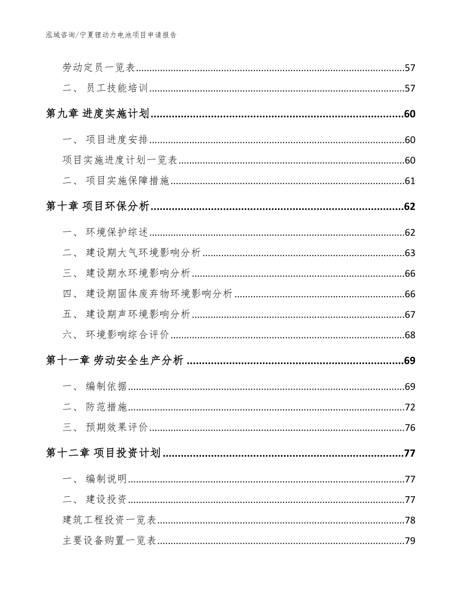 宁夏锂动力电池项目申请报告【模板范文】_第3页
