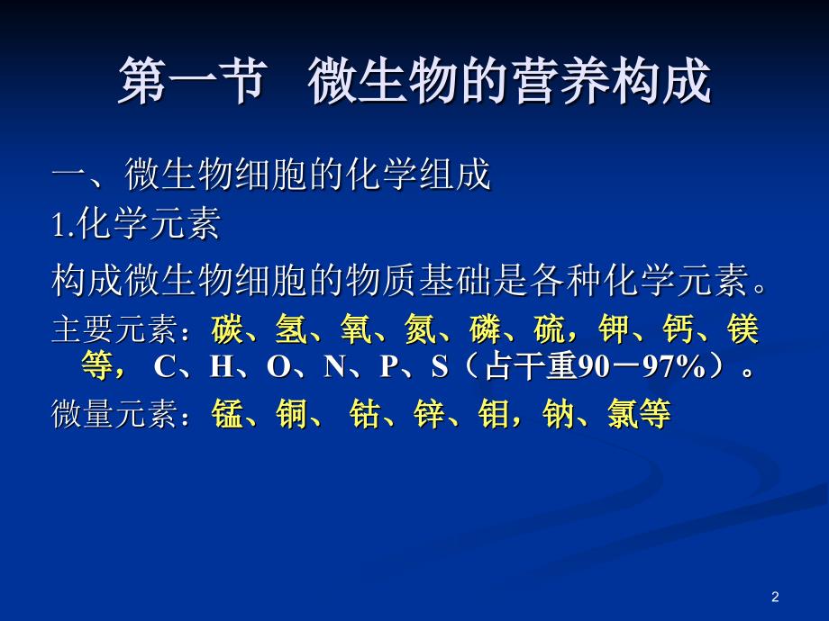 微生物的营养和培养基1课件_第2页