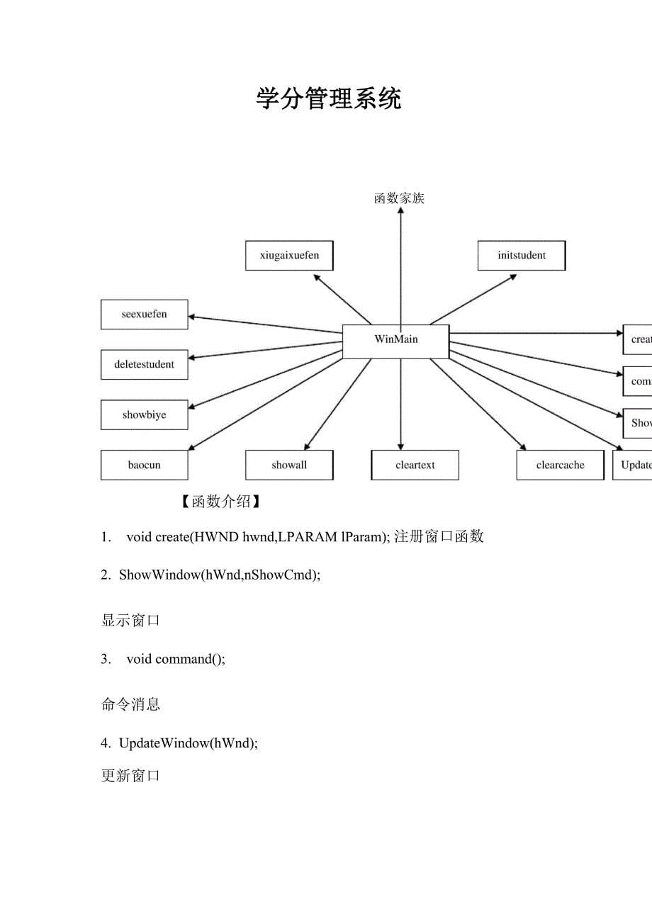 C语言实训报告 学分管理系统解析_第5页