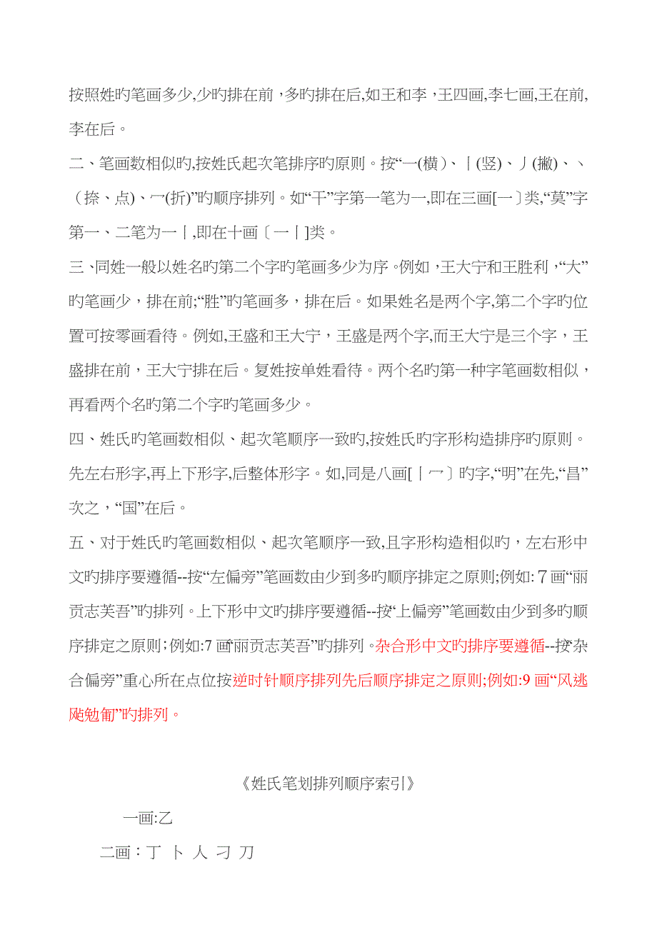 按照姓的笔画多少排序_第1页