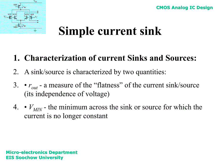 basic CMOS analog ic designLecture 5 CMOS current sink and current mirror_第3页