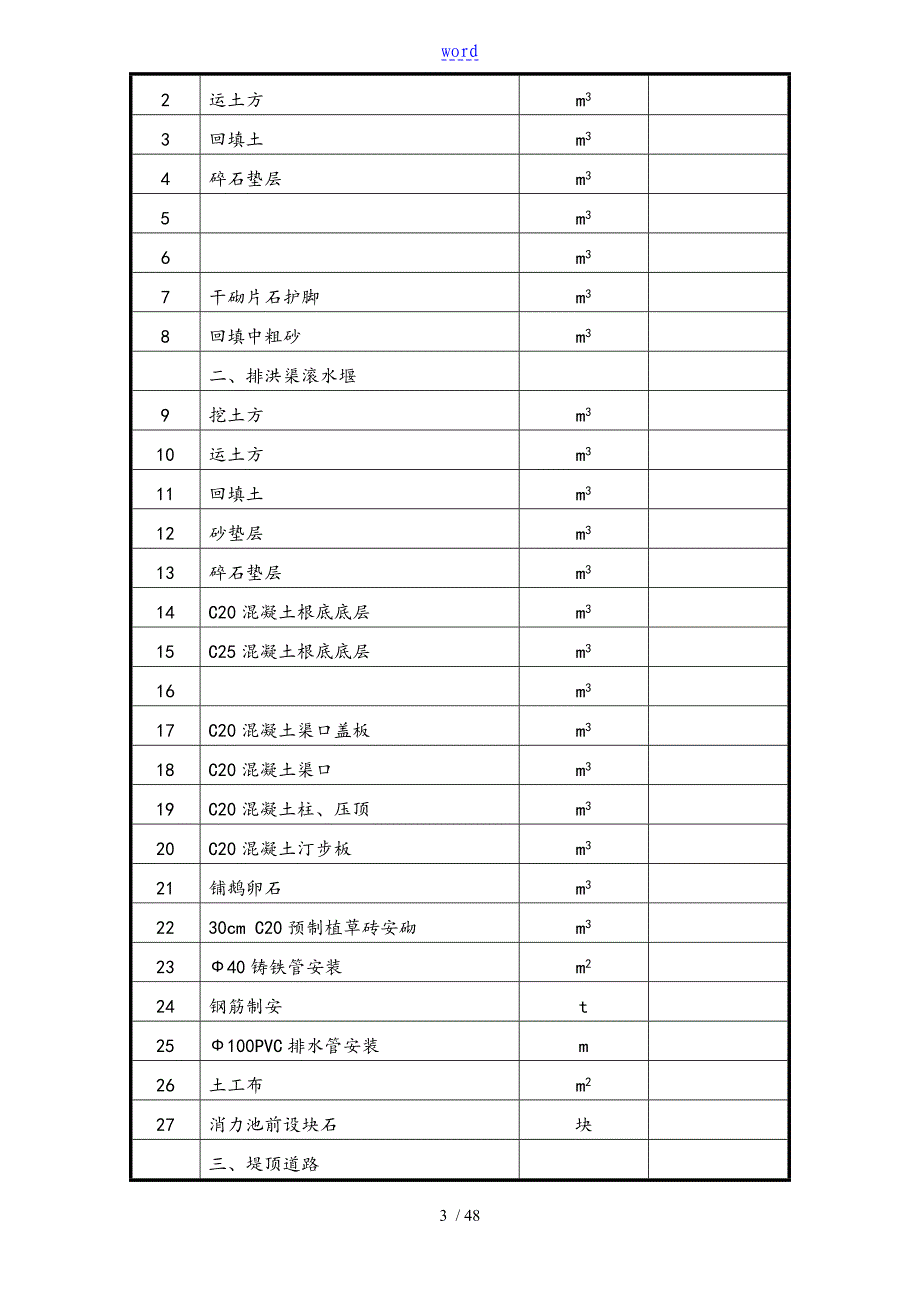 广州某排洪渠工程施工组织设计_第3页