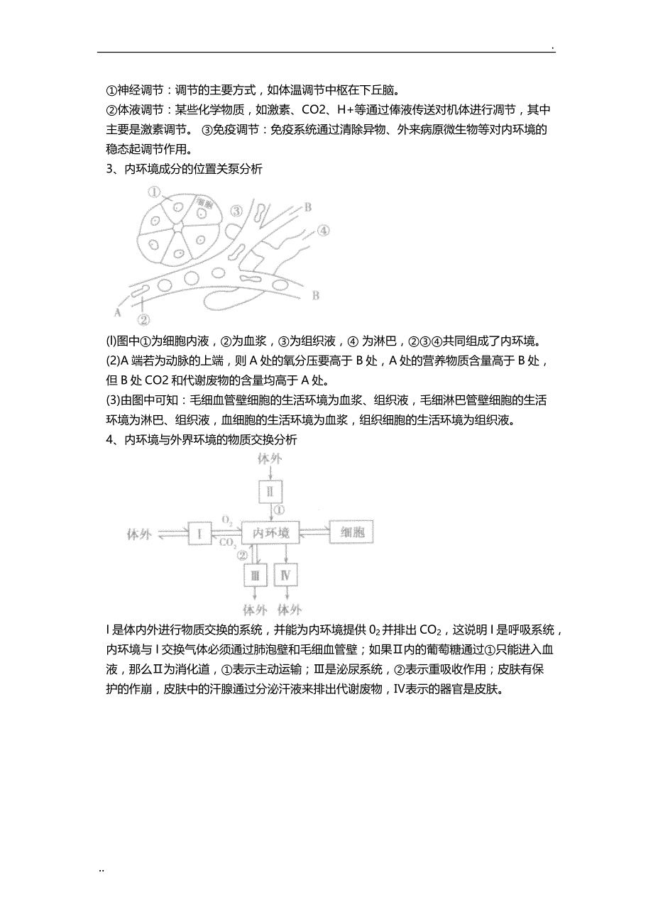 内环境和稳态知识点_第3页