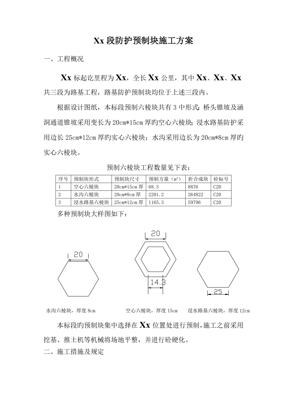 预制六棱块综合施工专题方案_第1页