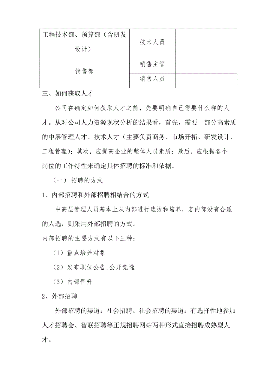 人力资源规划方案模板_第2页