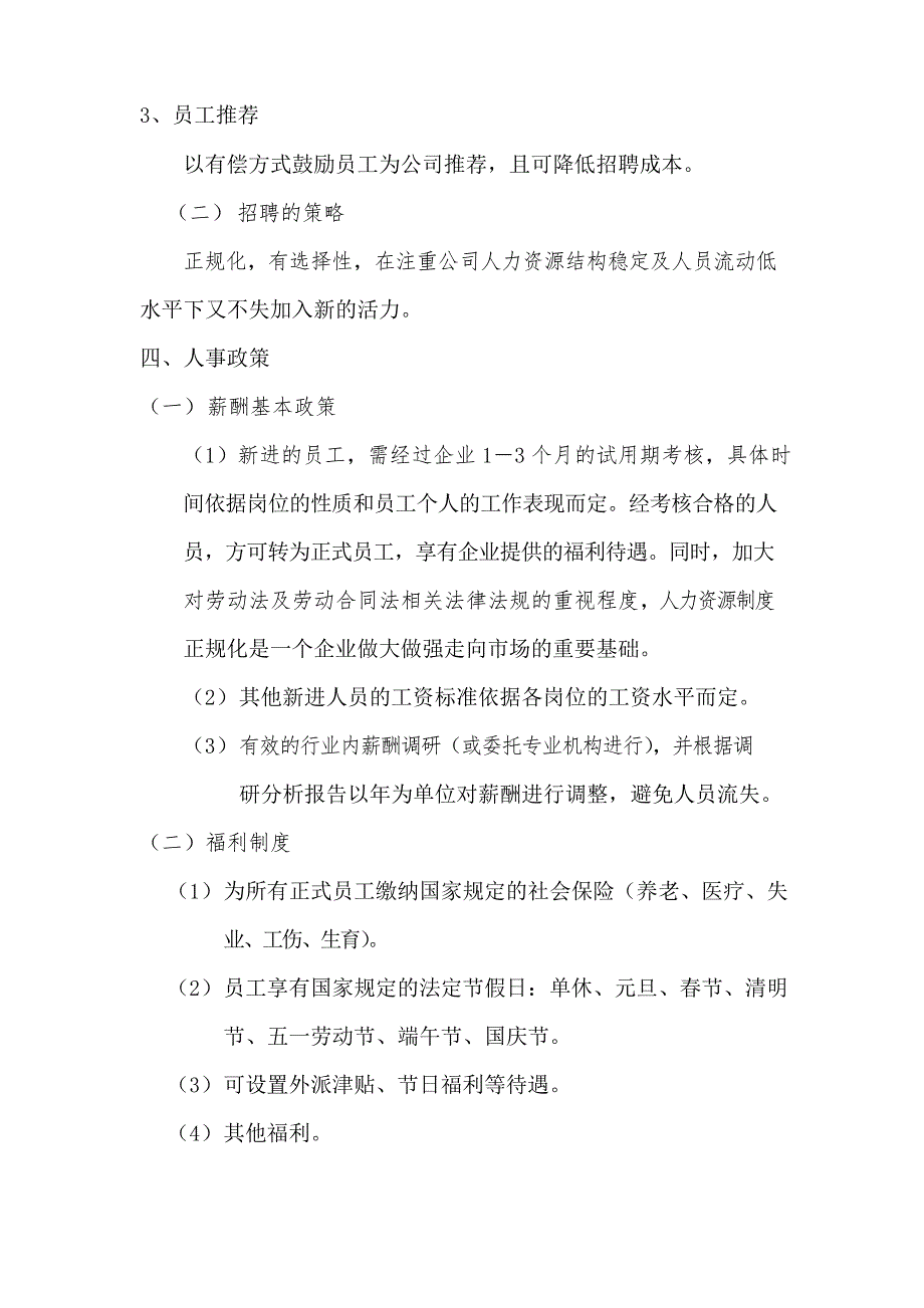 人力资源规划方案模板_第3页