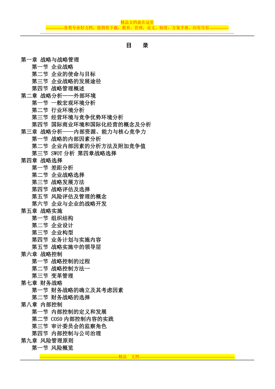 公司战略与风险管理-目录.doc_第2页