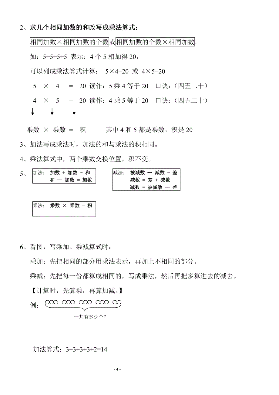 新人教版数学二年级上册知识点整理.doc_第4页