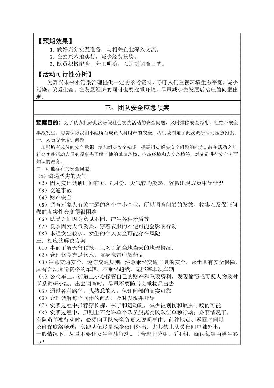 (三)2015年嘉兴学院暑期社会实践立项申报表.docx_第5页