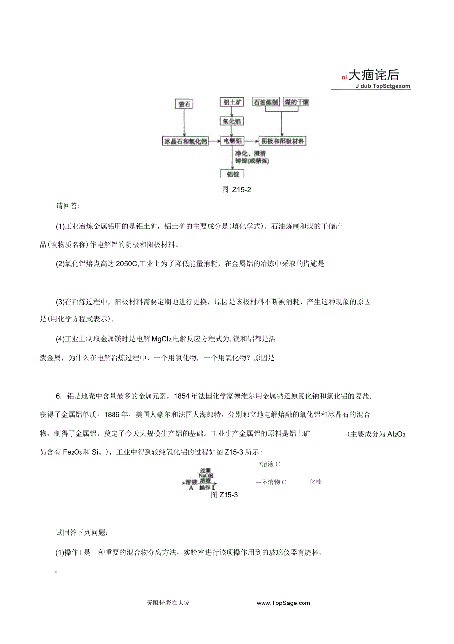 2015年高考化学考前冲刺40天练习：专题15化学与技术_第4页