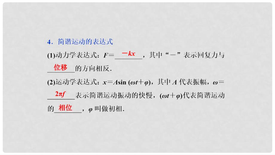 高考物理一轮复习 第十四章 机械振动与机械波 光 电磁波与相对论 第1讲 机械振动课件_第4页