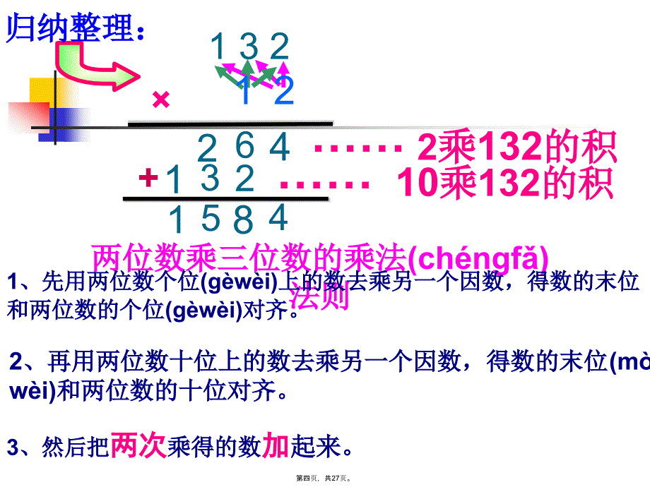 三位数乘两位数(复习课)资料_第4页