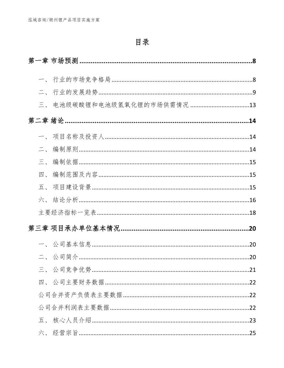 朔州锂产品项目实施方案_第2页