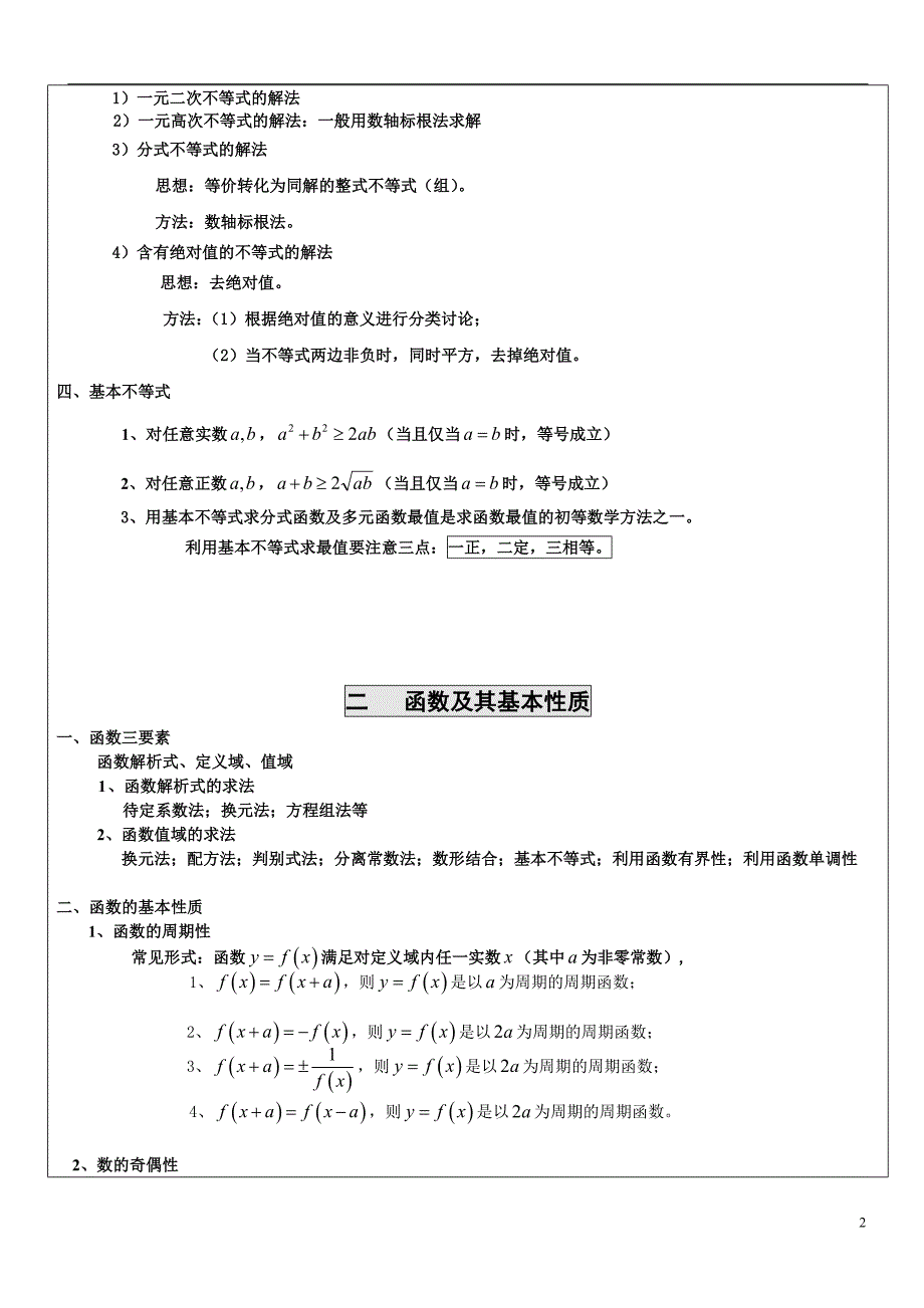 上海高中数学知识点梳理与巩固复习)_第2页