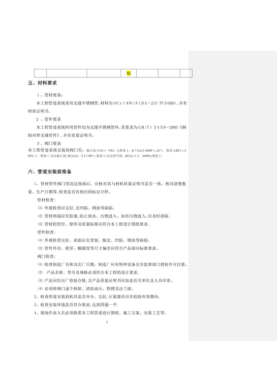 不锈钢管道施工方案可编辑范本_第4页