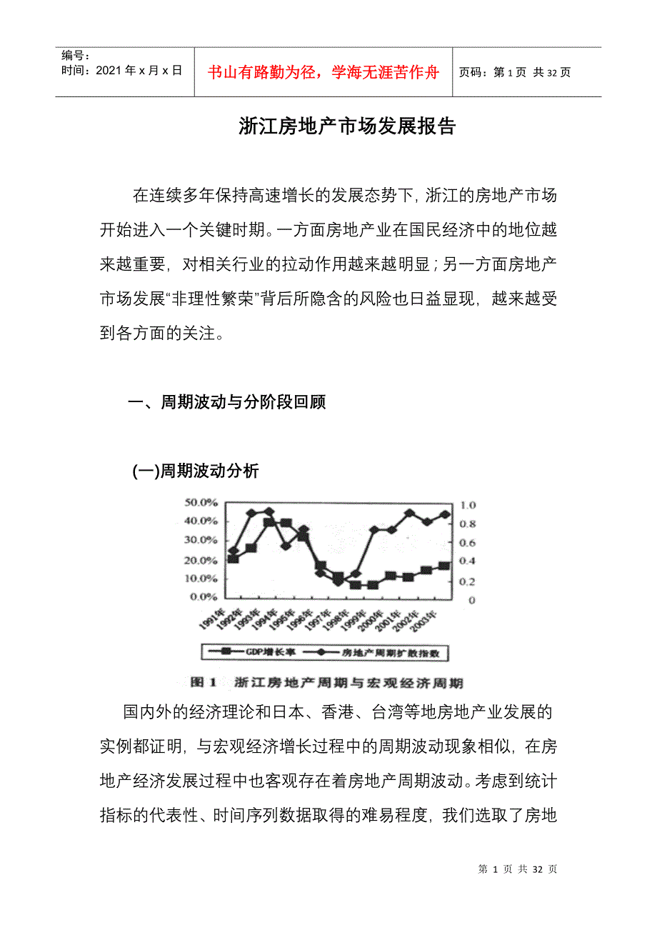 浙江房地产市场发展报告(1)_第1页