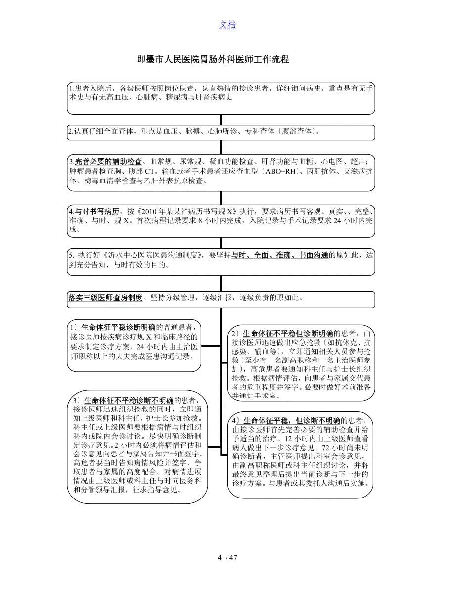 普通外科科室工作规章制度与流程_第5页