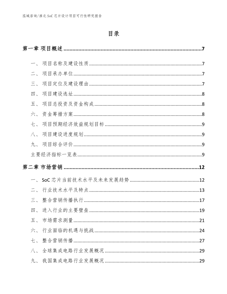 淮北SoC芯片设计项目可行性研究报告_第2页