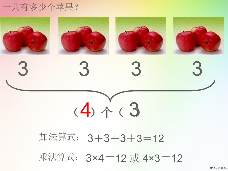 二年级上册表内乘法总复习课件(PPT 35页)_第4页