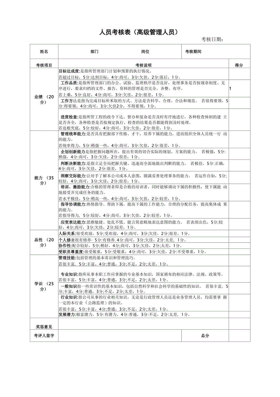 公司员工年终考核表_第3页