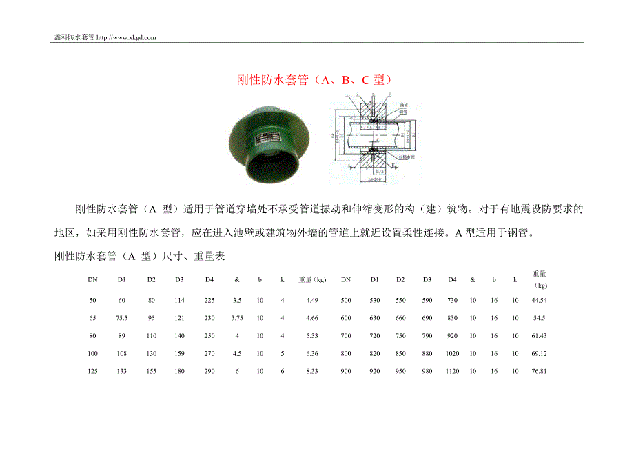 刚性防水套管(A、B、C型).doc_第1页