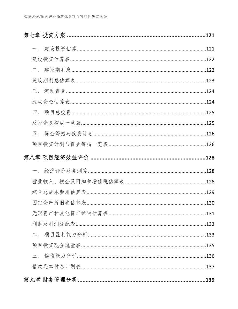 国内产业循环体系项目可行性研究报告（模板参考）_第5页