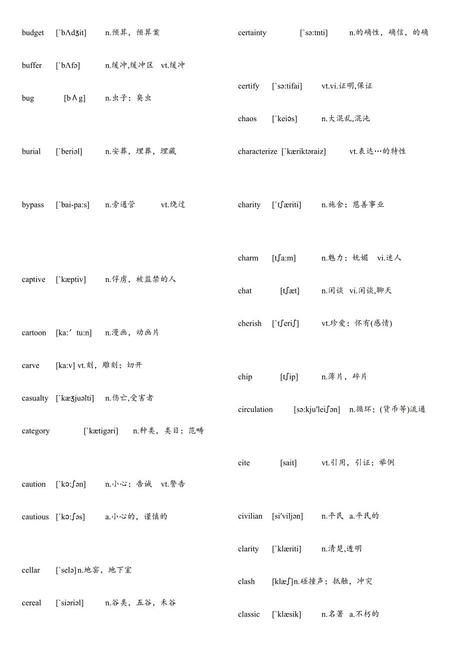 2023年6月英语六级高频核心词汇表最新更新.doc_第4页